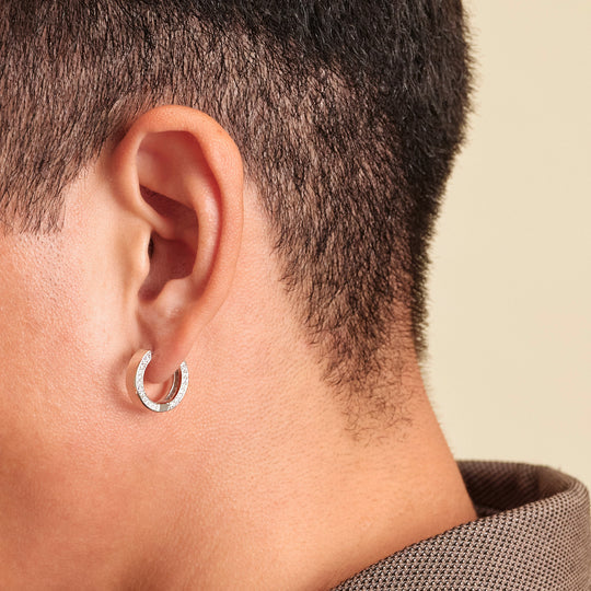 The Trendy Accessory: Guy Hoop Earrings