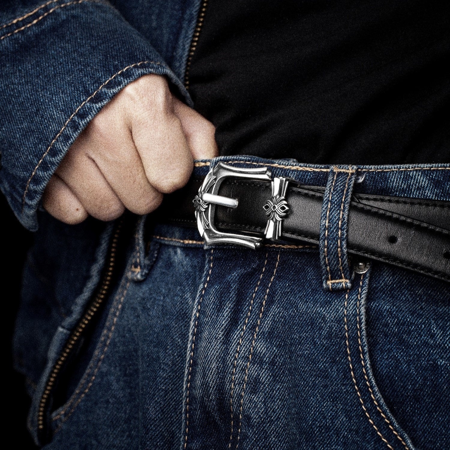 Belt Scottish Black Silver – Helios Global