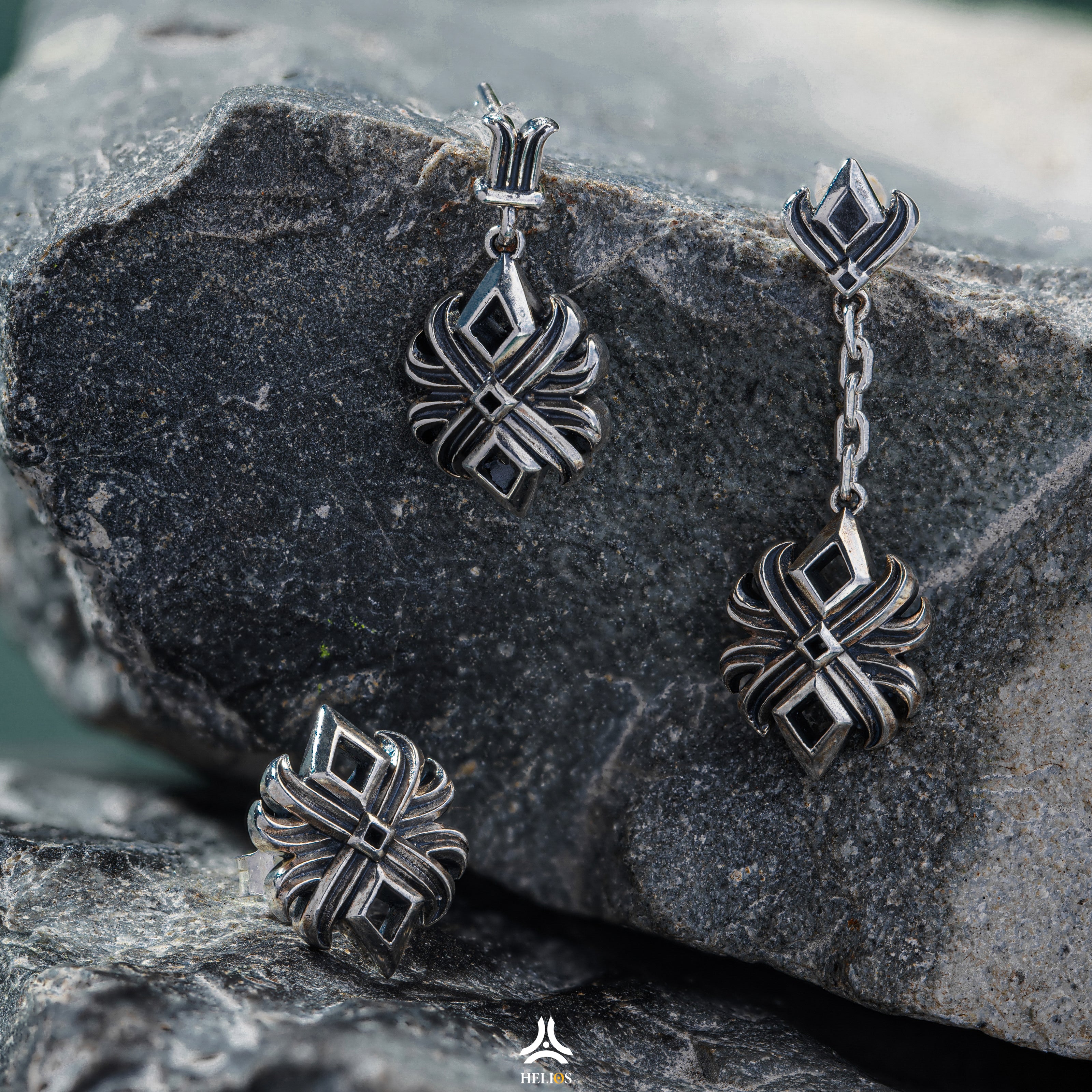 Lotus Nut Drop Earring Helios