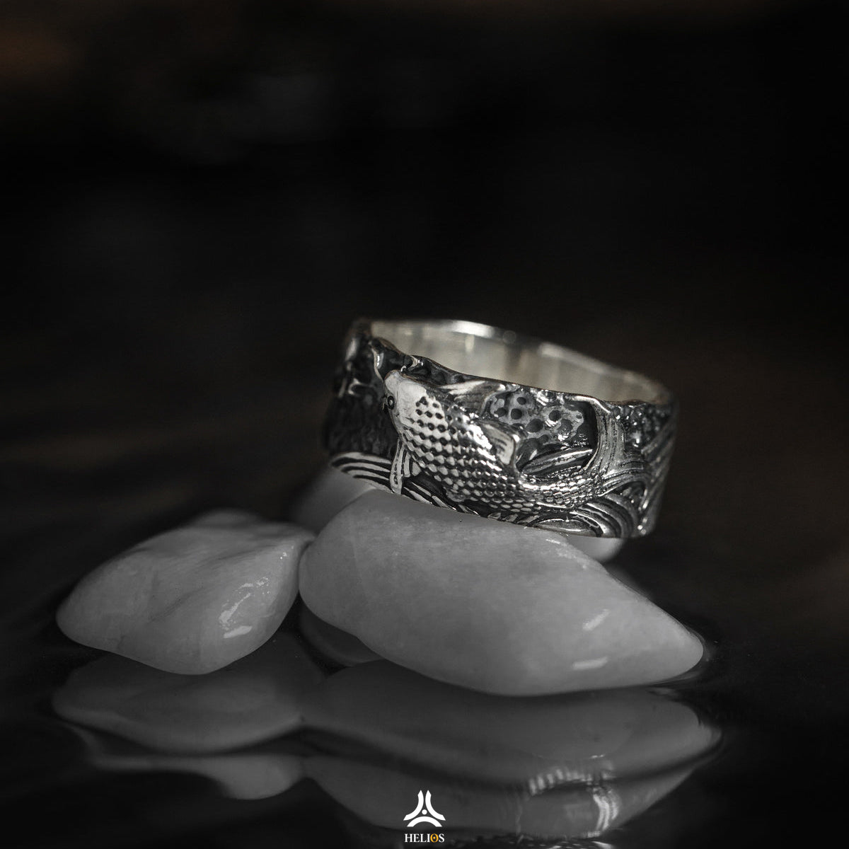 Amazon.com: Koi Fish Ring Multi Band Ring Koi Ring Carp ring Japanese ring  Sterling Silver, Carp fish ring Lucky Ring By Fantasy World (Sterling  Silver, 5.5): Clothing, Shoes & Jewelry
